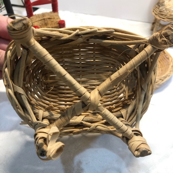 Doll Chairs wicker chair Vintage from 1980s - Picture 10 of 12